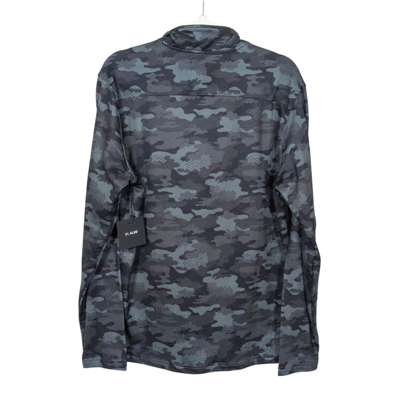 01 ALGO Stitch Fix Grey Max Lightweight 1/4 Zip Performance Fleece Men's Medium - Picture 2 of 6